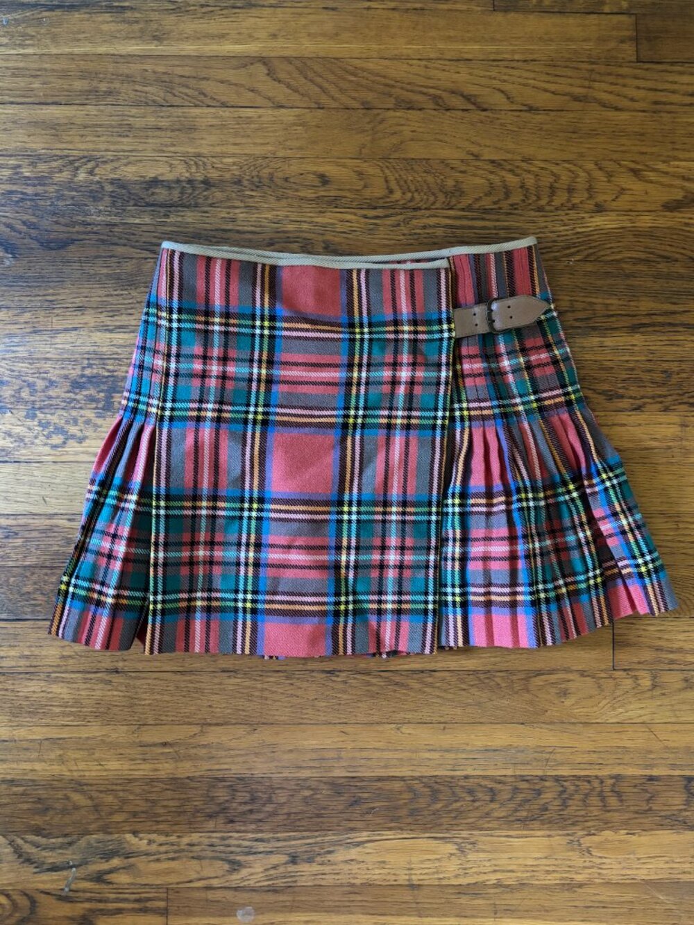 Vintage Chole Wool Plaid Skirt sz 36